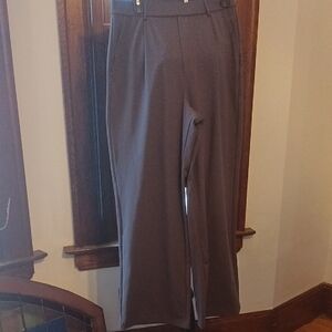 Stylish Gray Wide-Leg Trousers